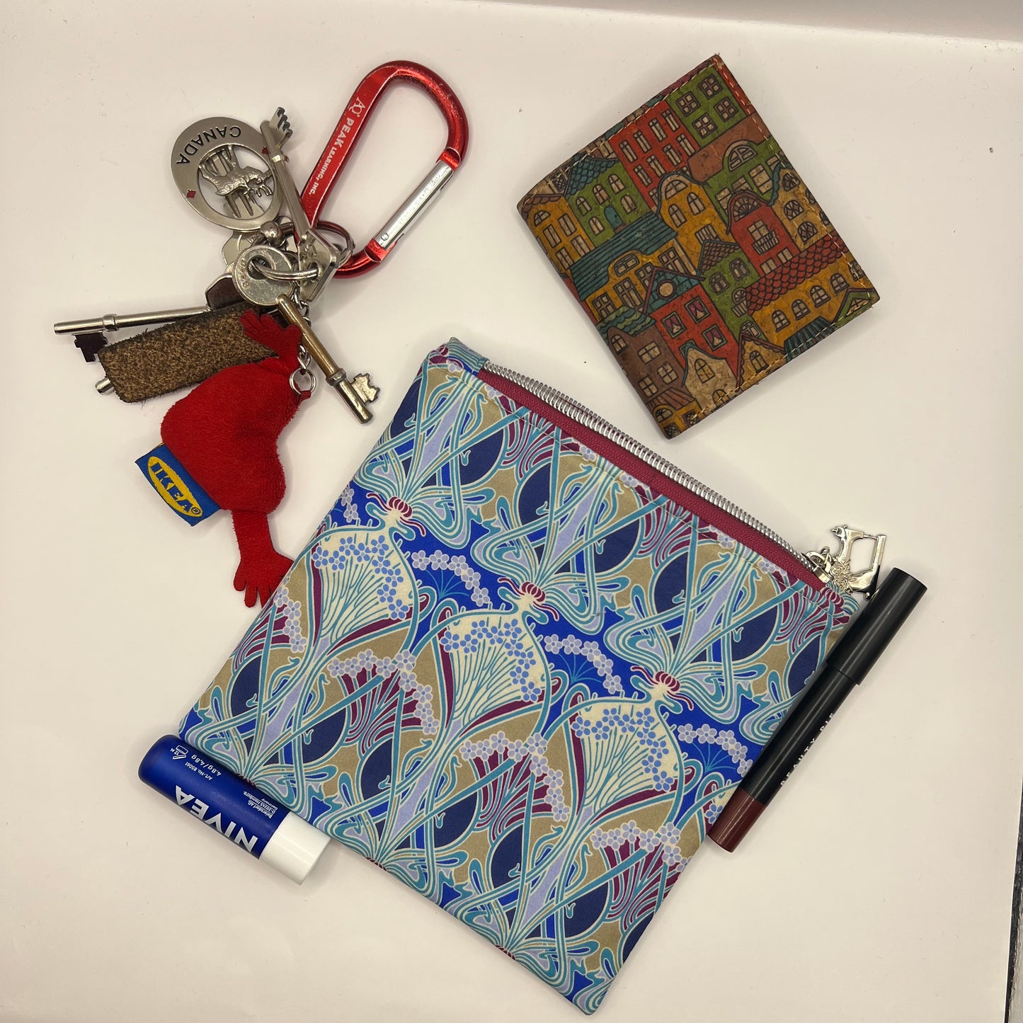 Upcycled Zipper Pouch - Liberty London's Ianthe Print