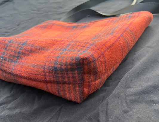 Eco-conscious Upcycled Plaid Tote Bag | Eco-Friendly Everyday Bag | Sustainable Fashion and Accessories | Checked | Tartan