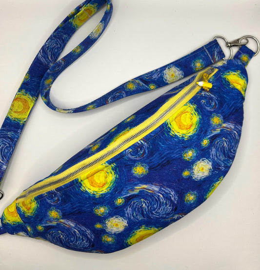 Upcycled Starry Night Bum Bag | Eco-Conscious Fanny Pack