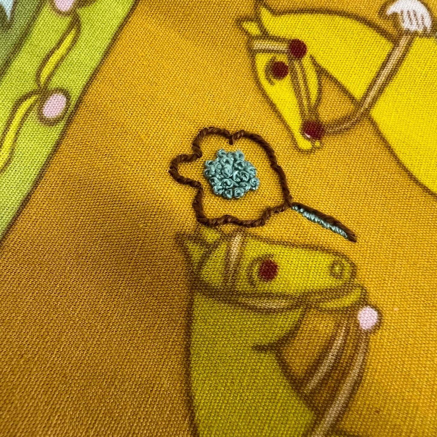 Upcycled Tote Bag in Unique 1970s Reclaimed Fabric