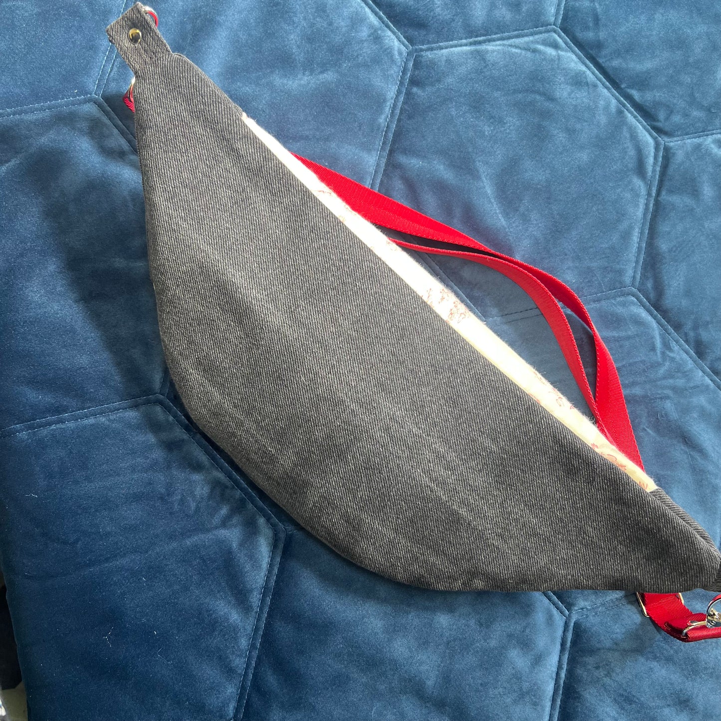 Upcycled Toile De Jouy Bum Bag, Handmade Recycled Crossbody