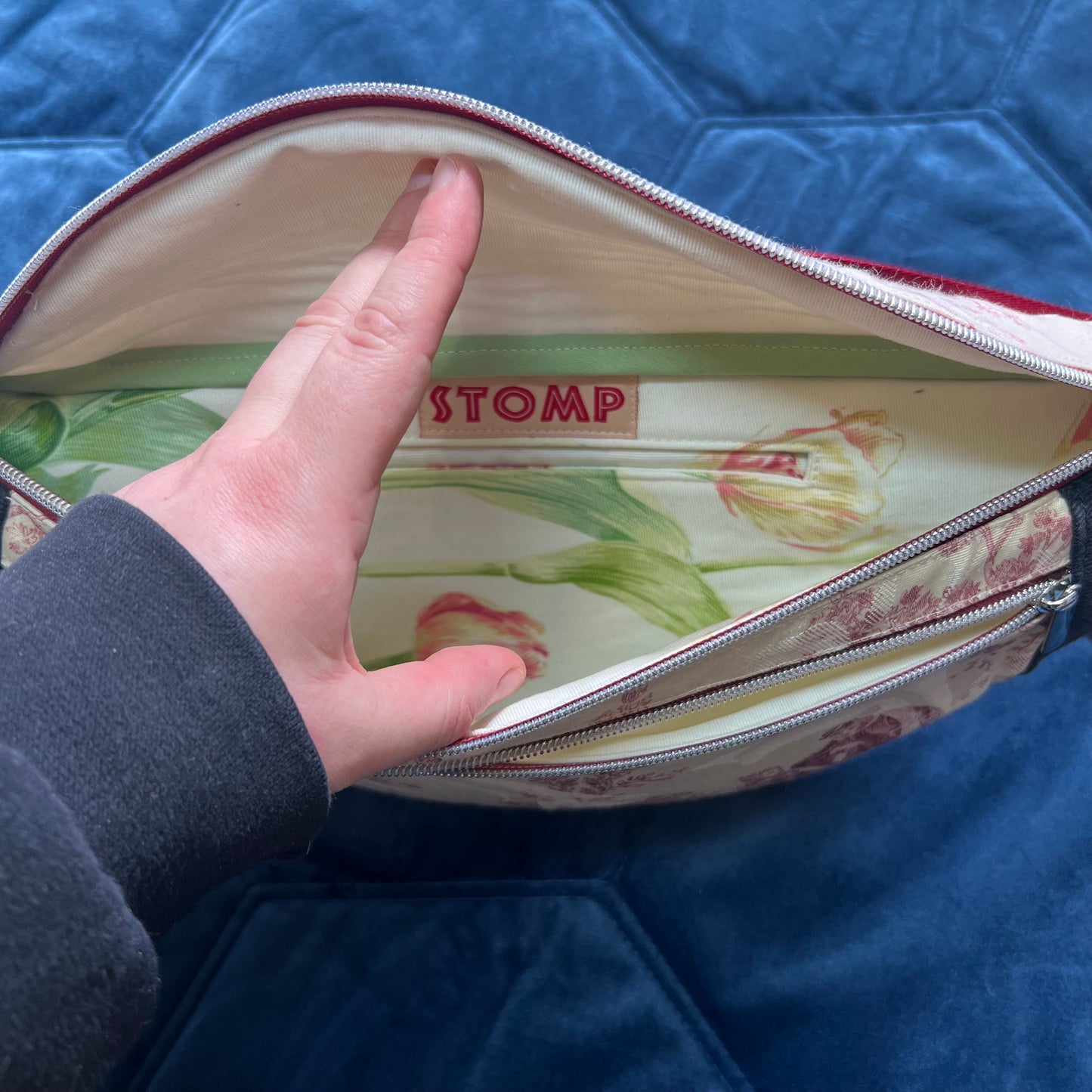 Upcycled Toile De Jouy Bum Bag, Handmade Recycled Crossbody