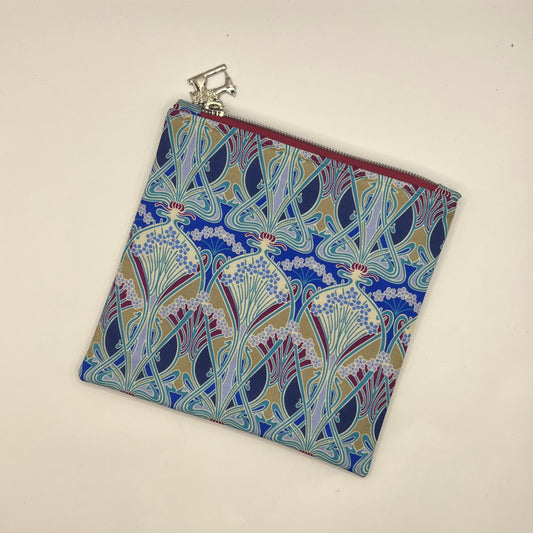 Upcycled Zipper Pouch - Liberty London's Ianthe Print