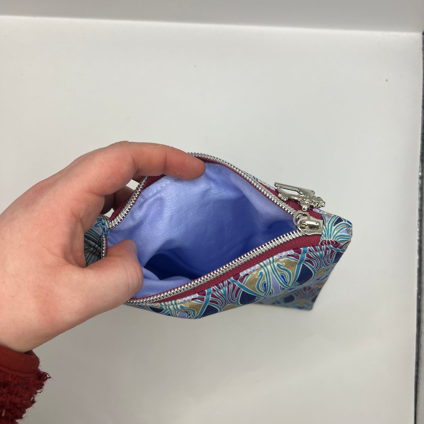 Upcycled Zipper Pouch - Liberty London's Ianthe Print