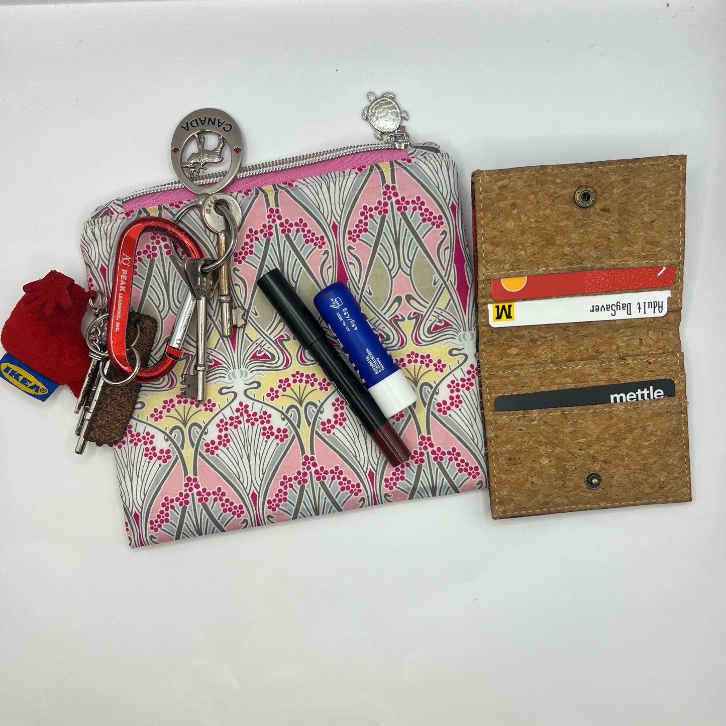Upcycled Zipper Pouch - Liberty London Ianthe