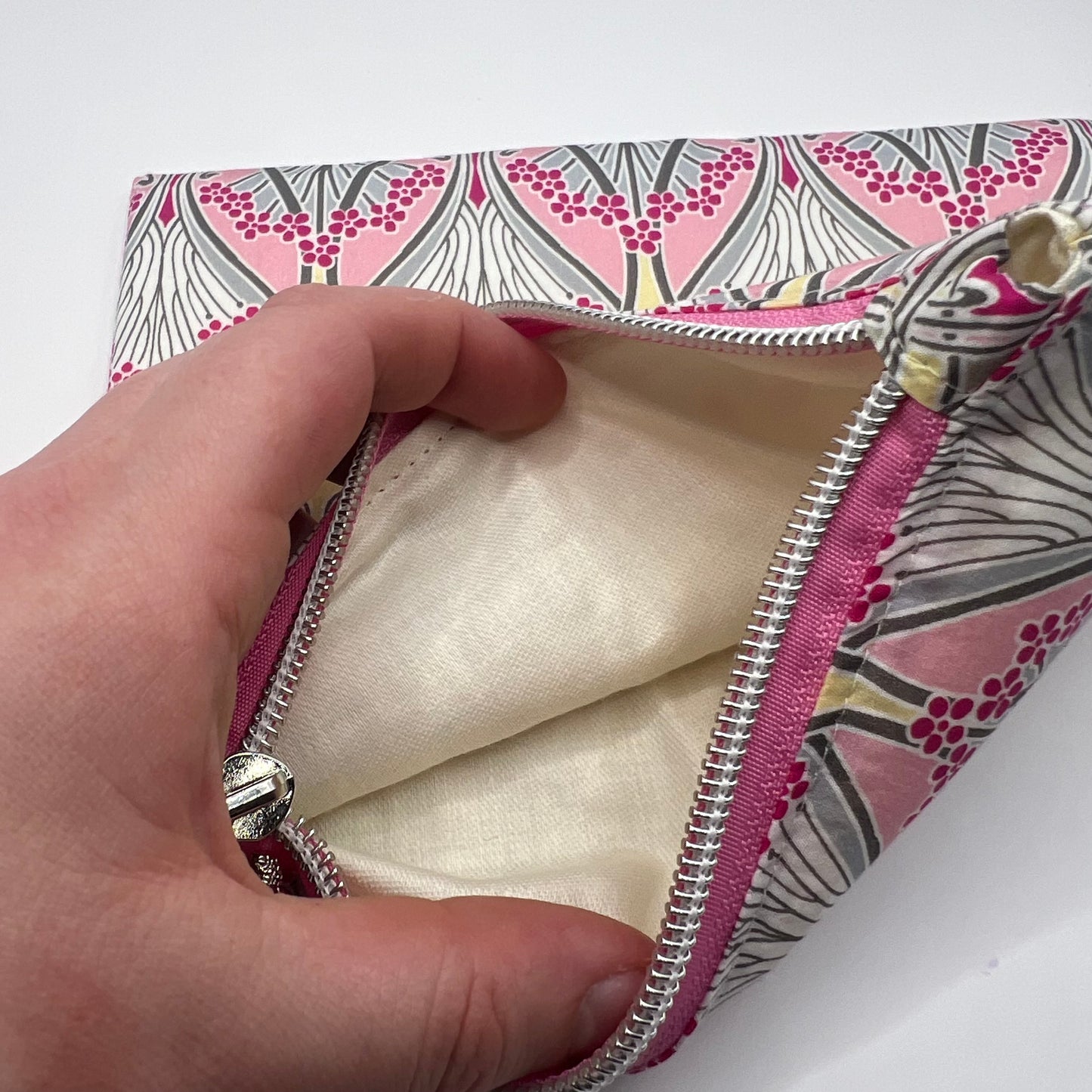 Upcycled Zipper Pouch - Liberty London Ianthe