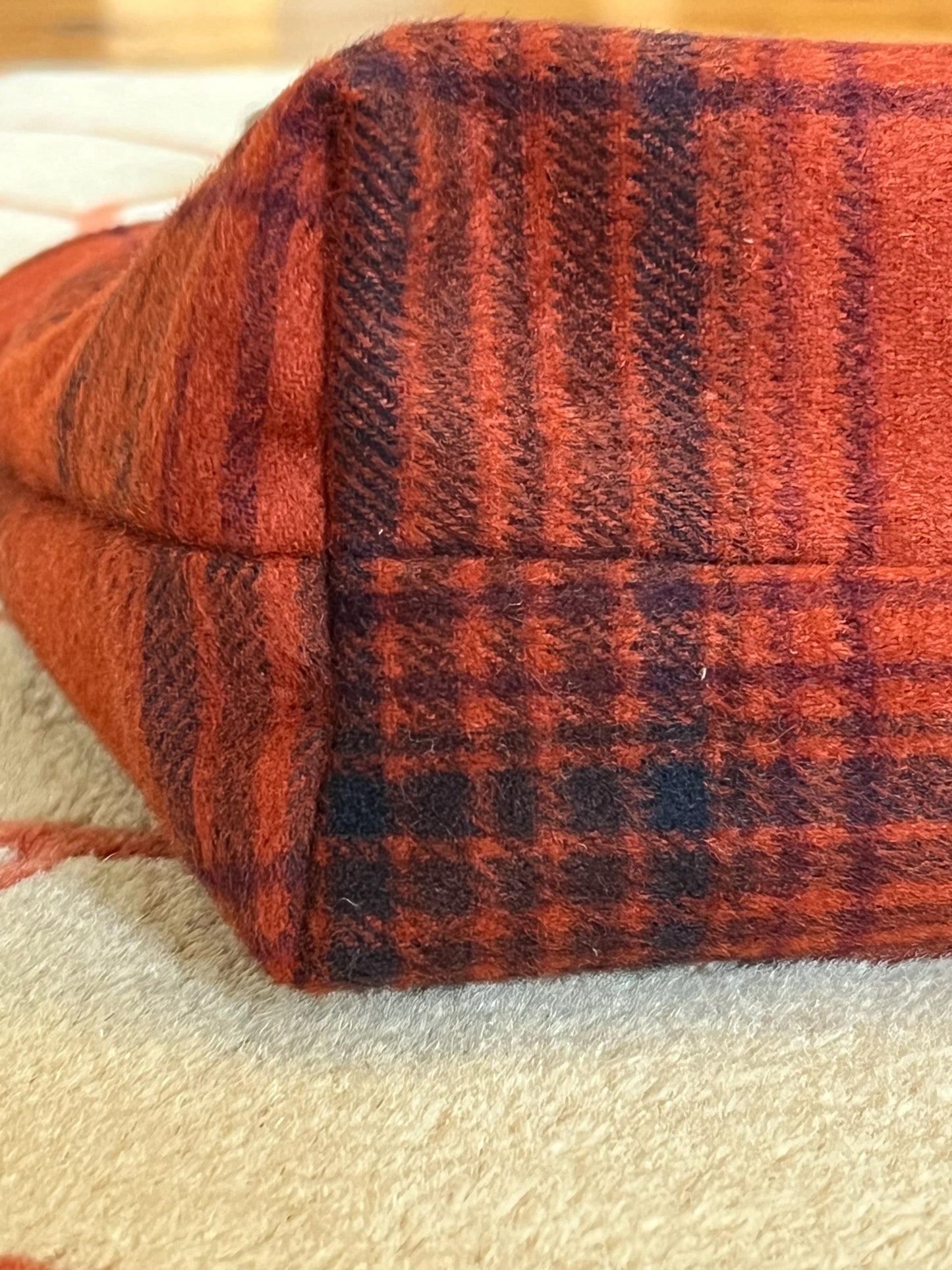 Eco-conscious Upcycled Plaid Tote Bag | Eco-Friendly Everyday Bag | Sustainable Fashion and Accessories | Checked | Tartan
