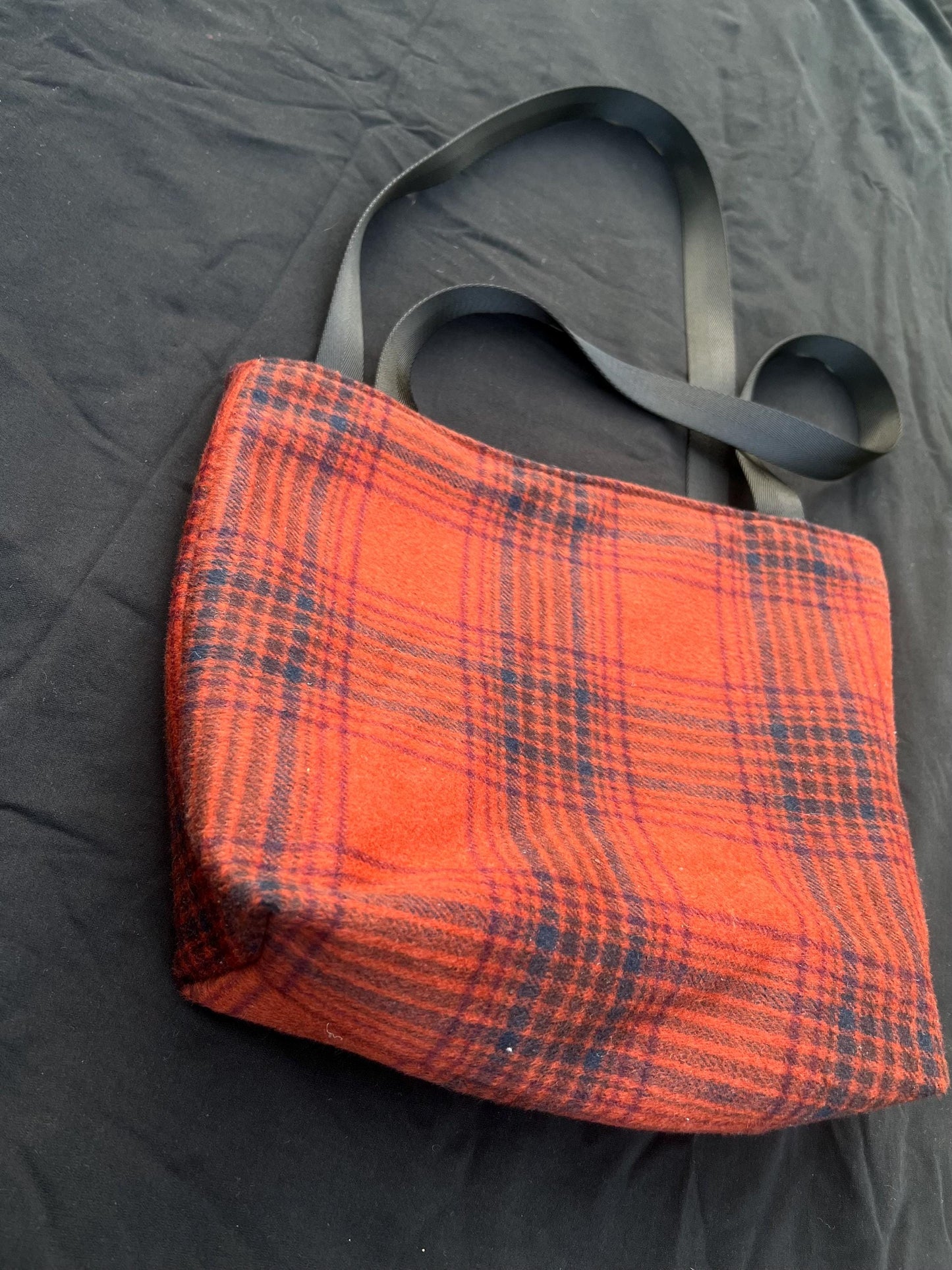 Eco-conscious Upcycled Plaid Tote Bag | Eco-Friendly Everyday Bag | Sustainable Fashion and Accessories | Checked | Tartan