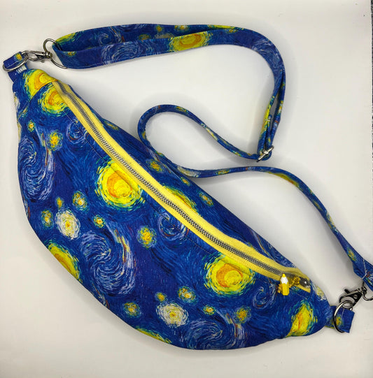 Upcycled Starry Night Bum Bag | Eco-Conscious Fanny Pack