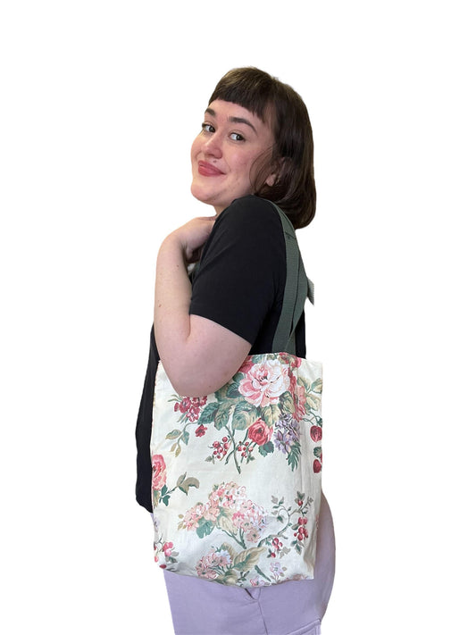 Upcycled Reversible Tote Bag | Eco Conscious Market Bag | Sustainable Accessories