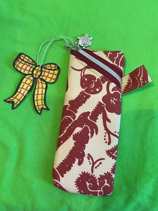 Upcycled Liberty London Minzah Glasses Case | Vintage Textile Pouch, Bag Organizer