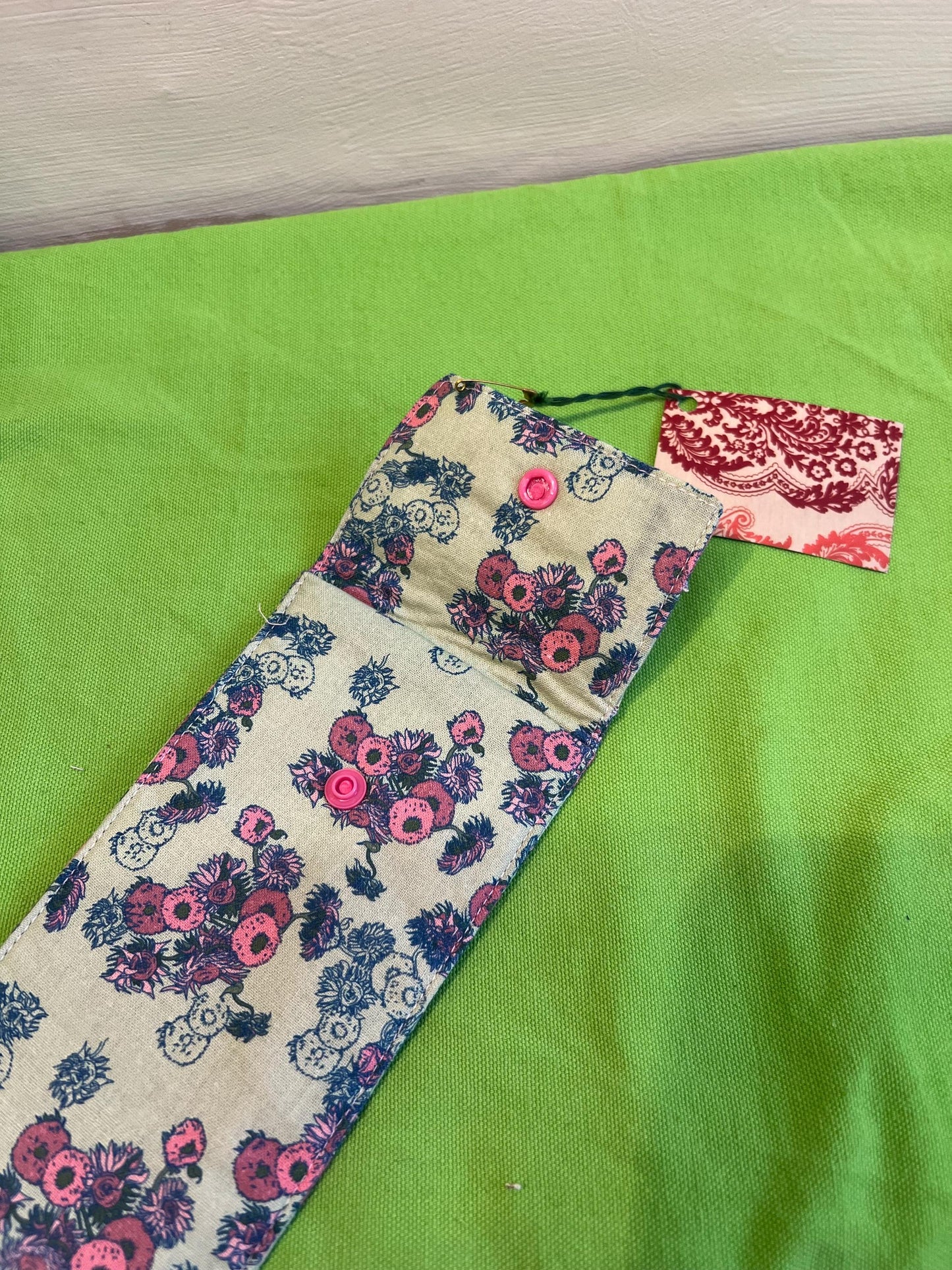 Upcycled Van Gogh Sunflowers Inspired Slim Glasses Case | Recycled Textiles