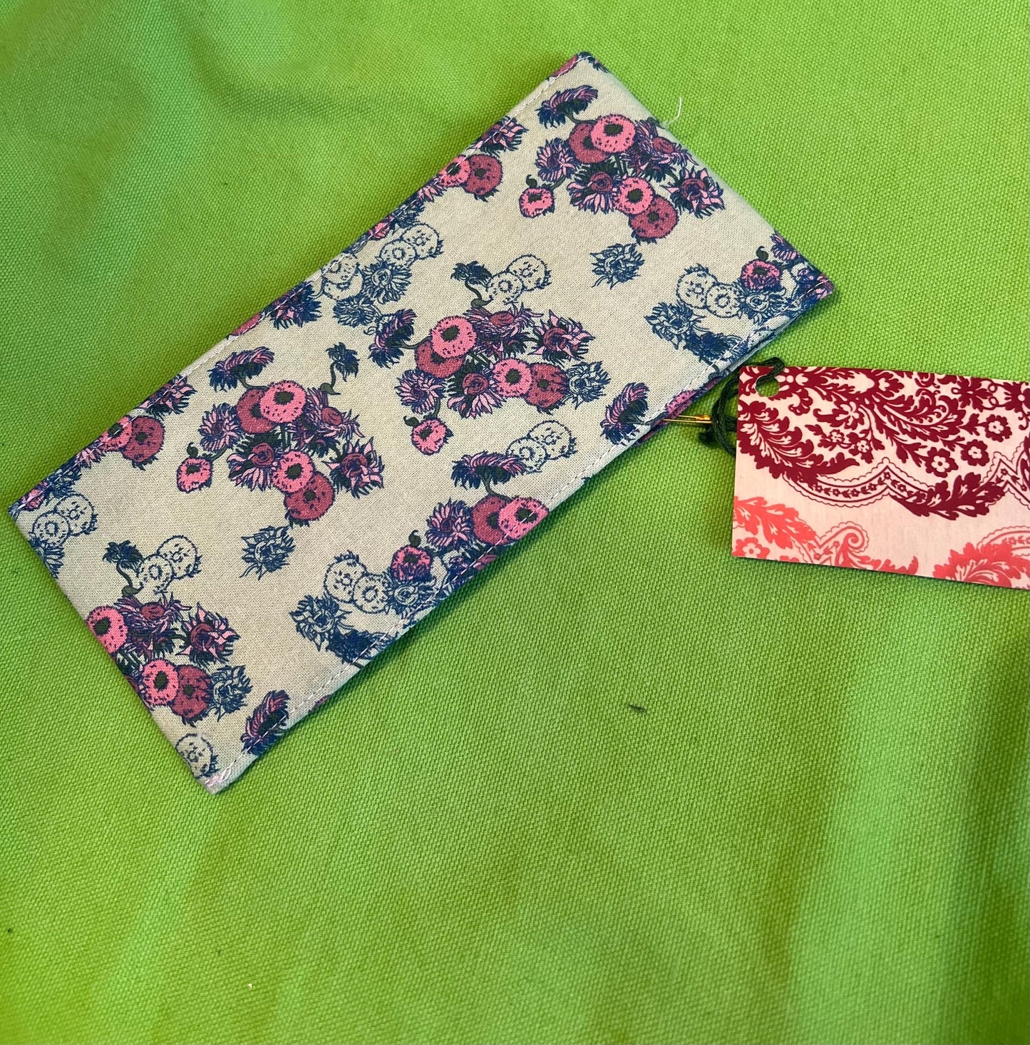 Upcycled Van Gogh Sunflowers Inspired Slim Glasses Case | Recycled Textiles
