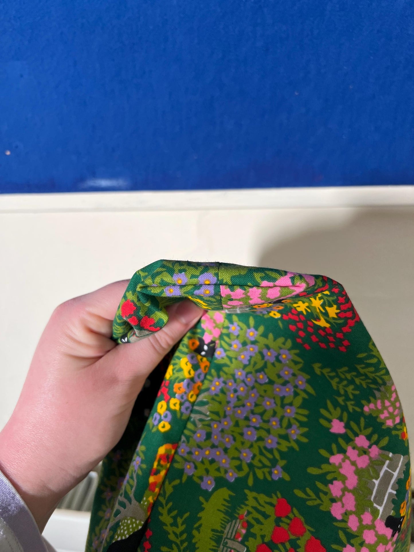 Upcycled Cat Tote - Ethically Handmade Bag from Reclaimed Textiles - Sustainable Gifting