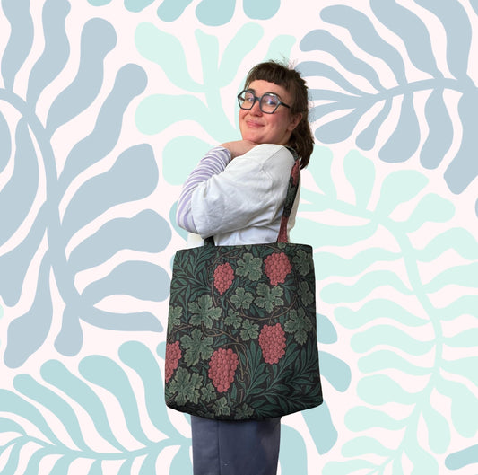 William Morris Tote Bag - Reclaimed Textiles - Ethically Handmade and Sustainable