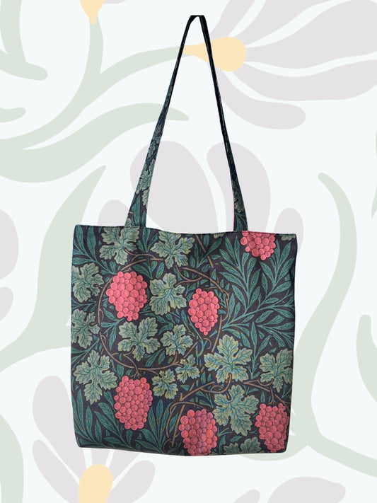 William Morris Tote Bag - Reclaimed Textiles - Ethically Handmade and Sustainable