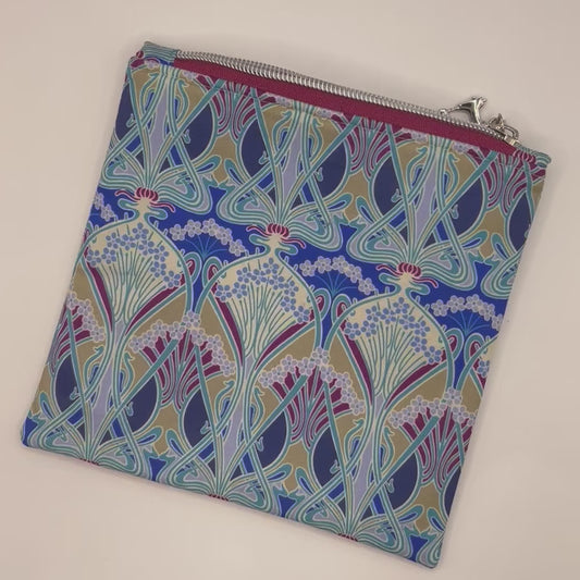 Upcycled Zipper Pouch - Liberty London's Ianthe Print