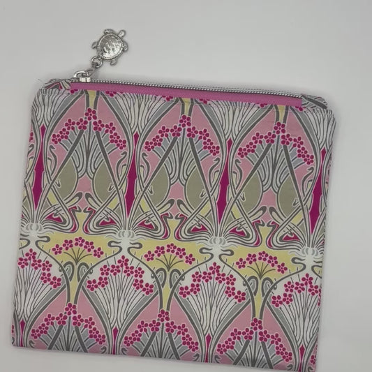 Upcycled Zipper Pouch - Liberty London Ianthe